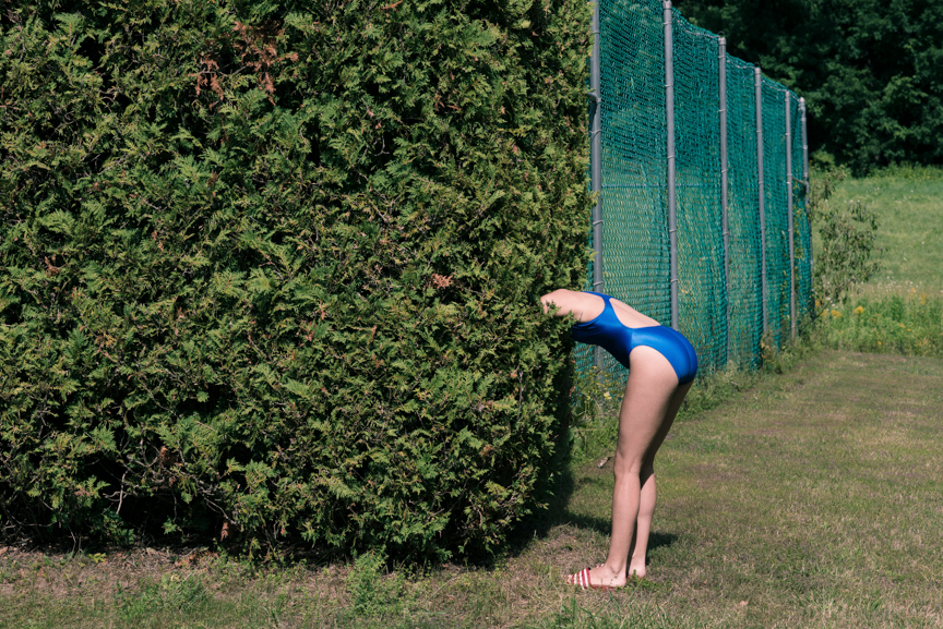 Mariana in Plastices entering the bush by Zach Hyman Photography